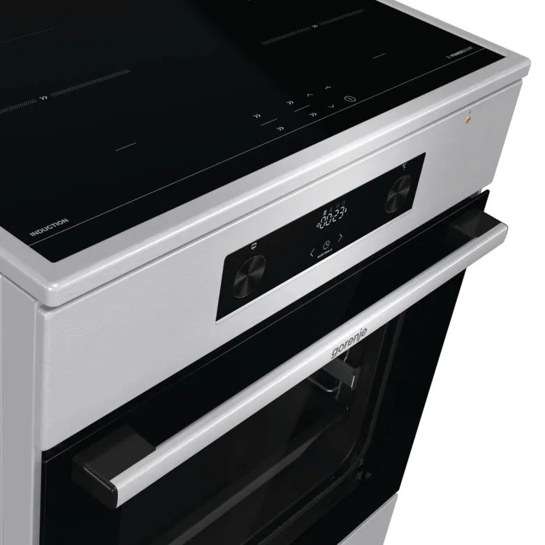 Gorenje Standherd 60cm mit Glaskeramikkochfeld GEIT6C60XPG Edelstahl B/H/T: ca. 60x85x60 cm