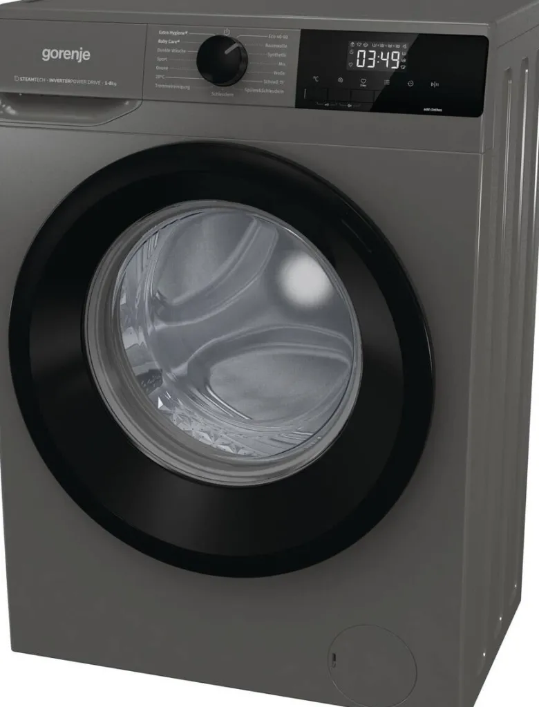 Gorenje Waschmaschine WNHEI84APSA/DE titanfarbig B/H/T: ca. 60x85x54 cm ca. 8 kg