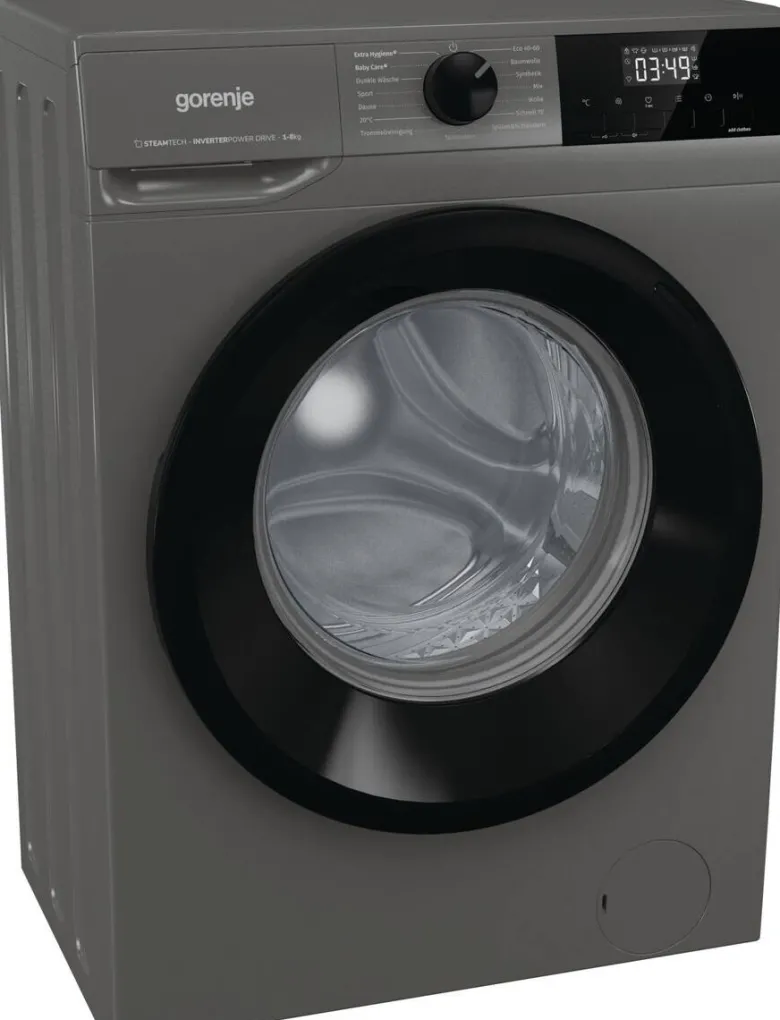 Gorenje Waschmaschine WNHEI84APSA/DE titanfarbig B/H/T: ca. 60x85x54 cm ca. 8 kg