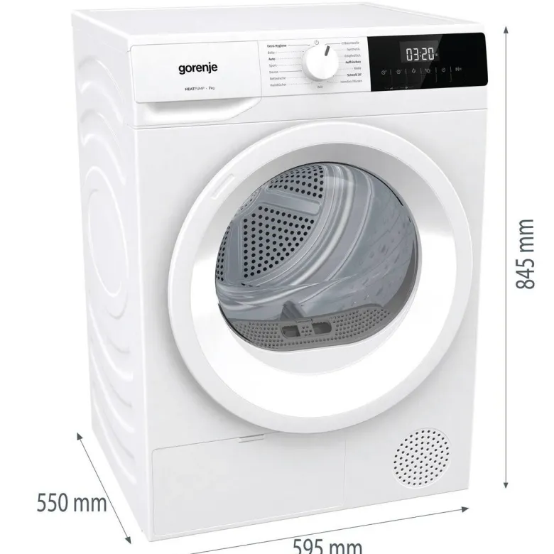Gorenje Wärmepumpentrockner DHNE72 weiß B/H/T: ca. 60x85x55 cm ca. 7 kg