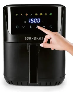 GOURMETmaxx Heißluftfritteuse schwarz Kunststoff B/H/L: ca. 39,1x33,5x28,6 cm ca. 6,5 l
