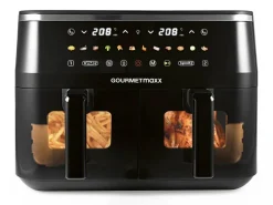 GOURMETmaxx Heißluftfritteuse schwarz Metall B/H/L: ca. 36,2x29,2x40 cm ca. 4,5 l