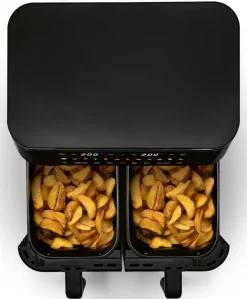 GOURMETmaxx Heißluftfritteuse schwarz Metall B/H/L: ca. 36,2x29,2x40 cm ca. 4,5 l