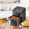 GOURMETmaxx Heißluftfritteuse schwarz Metall B/H/L: ca. 24x28,6x34,9 cm ca. 4 l