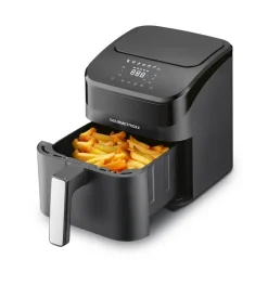 GOURMETmaxx Heißluftfritteuse schwarz Metall B/H/L: ca. 24x28,6x34,9 cm ca. 4 l