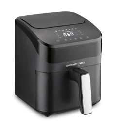 GOURMETmaxx Heißluftfritteuse schwarz Metall B/H/L: ca. 24x28,6x34,9 cm ca. 4 l