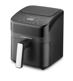 GOURMETmaxx Heißluftfritteuse schwarz Metall B/H/L: ca. 24x28,6x34,9 cm ca. 4 l