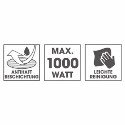 GOURMETmaxx Kontaktgrill 15173 schwarz Metall B/H/L: ca. 26,8x13x22,9 cm