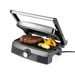 GOURMETmaxx Kontaktgrill 15173 schwarz Metall B/H/L: ca. 26,8x13x22,9 cm