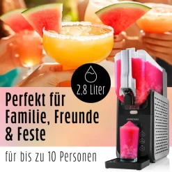 GOURMETmaxx Slushy Ice Maker 19174 schwarz Kunststoff B/H/L: ca. 23x50,5x50 cm