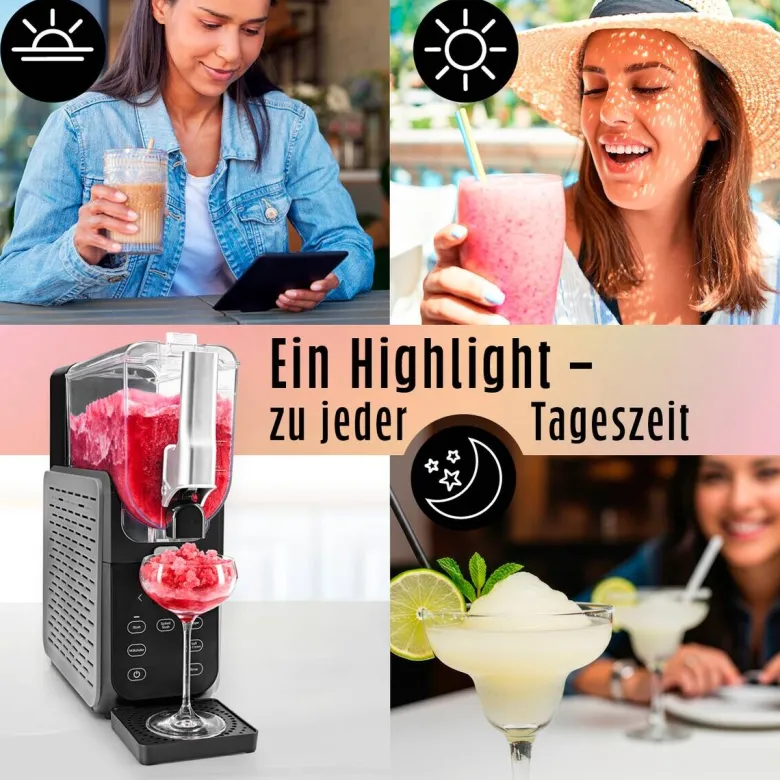 GOURMETmaxx Slushy Ice Maker 19174 schwarz Kunststoff B/H/L: ca. 23x50,5x50 cm