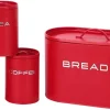 GOURMETmaxx Vorratsdosenset rot B/H/L: ca. 18x23x34 cm