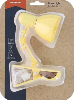 Grundig Clip-Buchlicht weiß grün gelb rosa B/H/T: ca. 6x19x10,8 cm