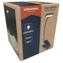 Grundig Leseleuchte schwarz B/H/L: ca. 9x1,5x4,5 cm