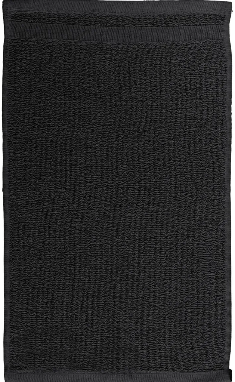 Gästehandtuch Miami schwarz Baumwolle B/L: ca. 30x50 cm
