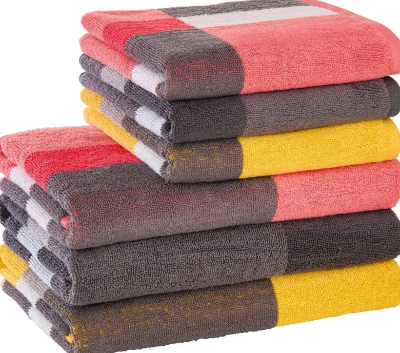 Handtuch grau Baumwolle B/L: ca. 50x100 cm