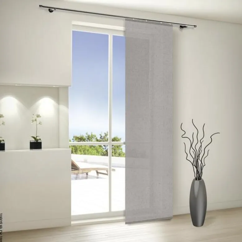 Happy Home Schiebevorhang grau B/L: ca. 60x245 cm