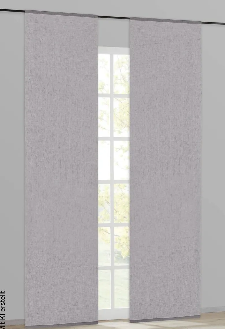 Happy Home Schiebevorhang grau B/L: ca. 60x245 cm