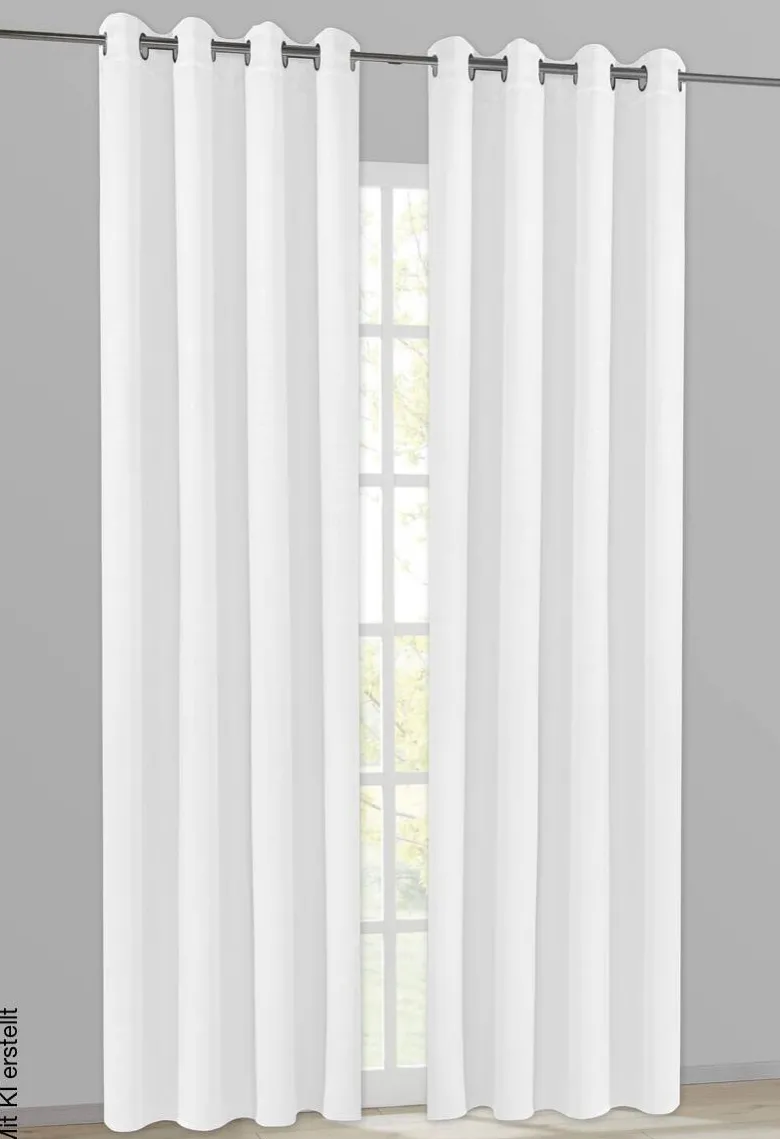 Happy Home Ösenvorhang Freiburg weiß B/L: ca. 140x235 cm