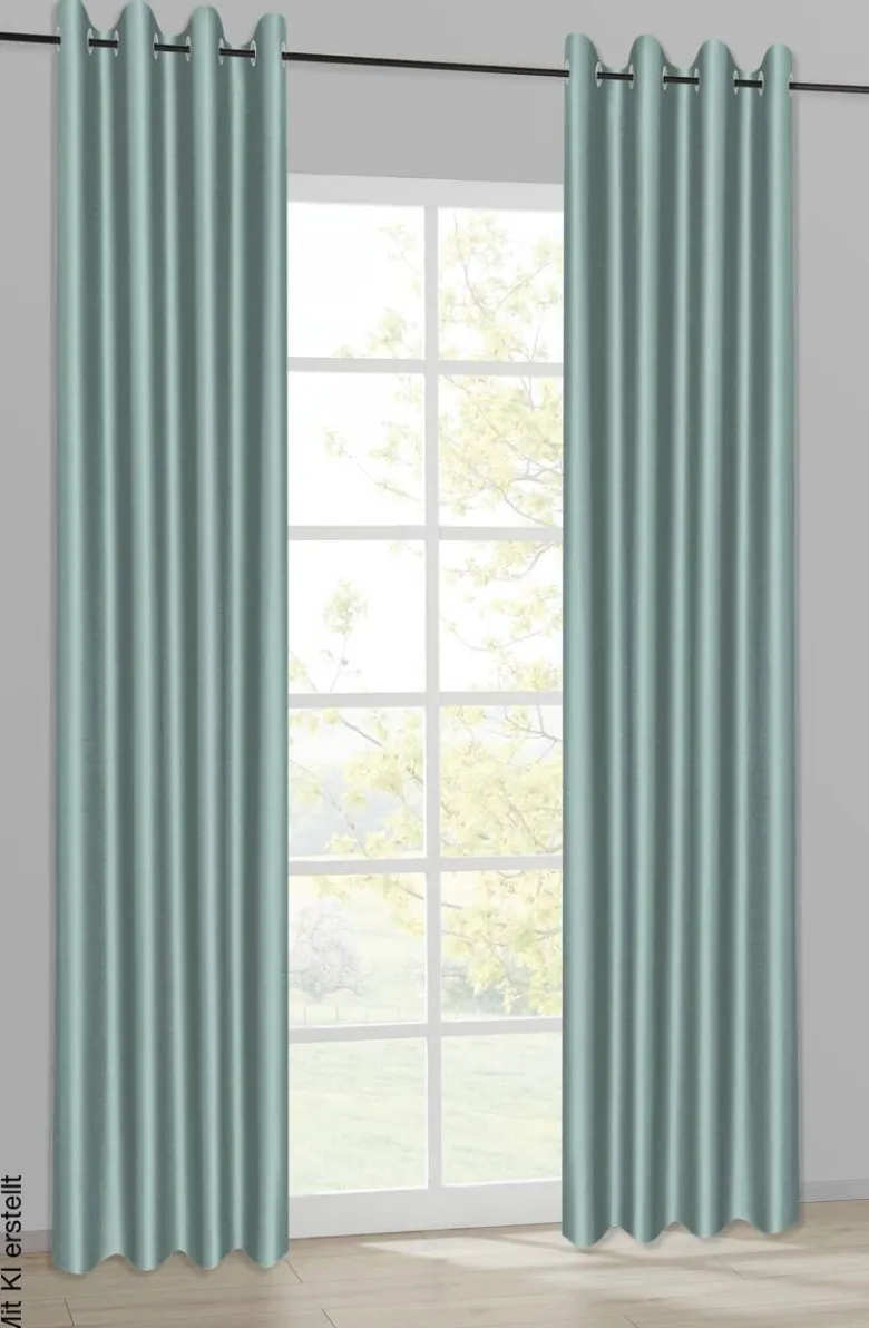 Happy Home Verdunklungsvorhang türkis B/L: ca. 140x245 cm