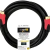 Heitech HDMI-Verbindungskabel 5,0m gold schwarz