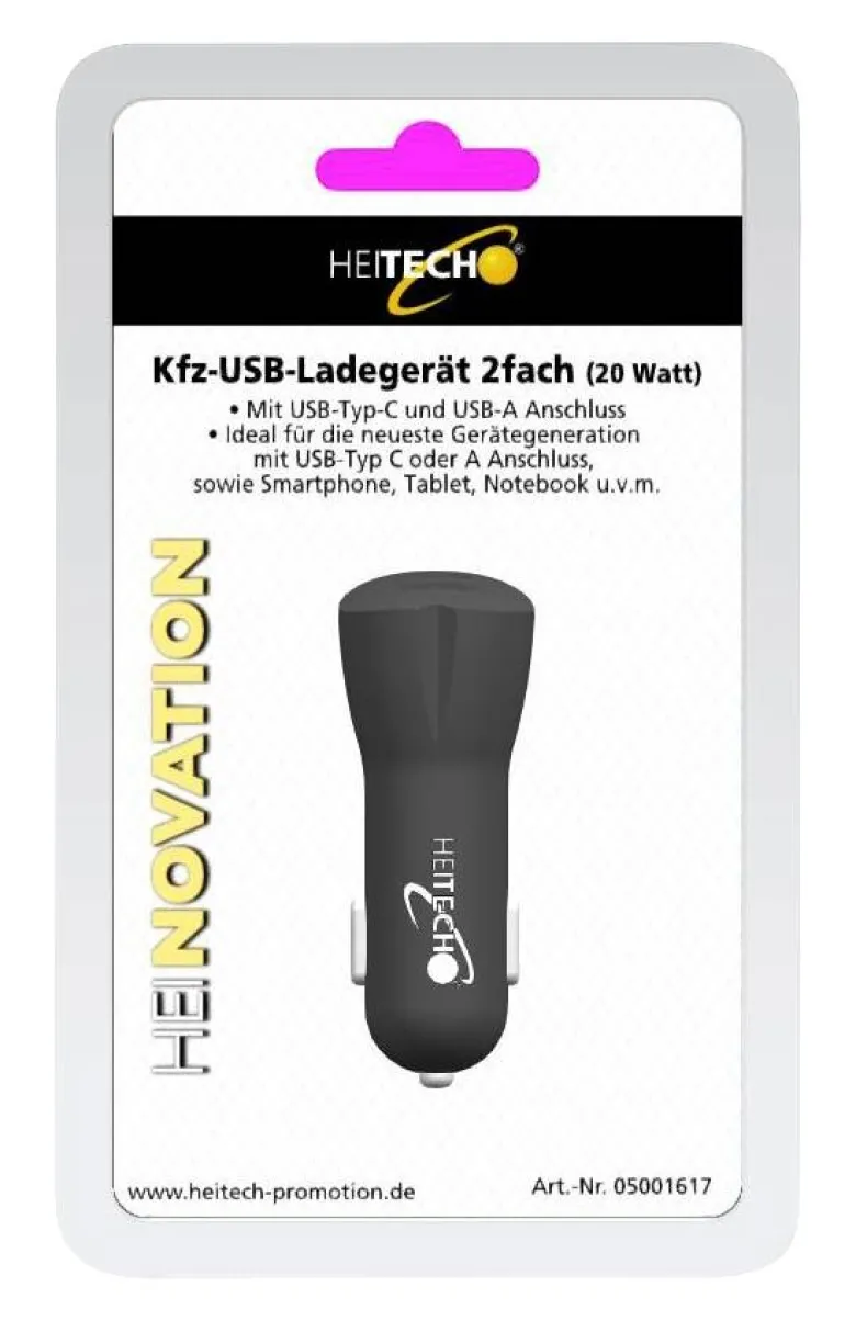 Heitech Ladegerät 05001617 schwarz