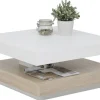 Hela Couchtisch ANDY weiß Eiche Sonoma Holzwerkstoff Holzwerkstoff B/H/T: ca. 67x35x67 cm