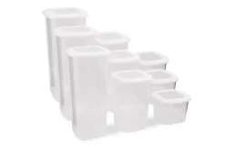 HermiaConcept Frischhaltebox-Set Lucienne 9-tlg. weiß