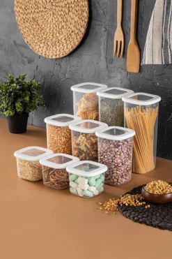 HermiaConcept Frischhaltebox-Set Lucienne 9-tlg. weiß
