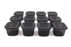 HermiaConcept Frischhaltebox-Set Pandora 12-tlg. anthrazit