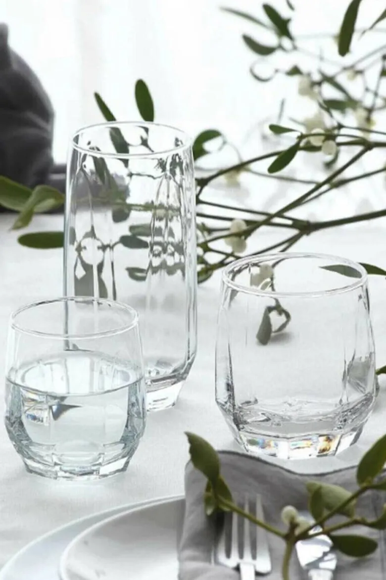 HermiaConcept Gläserset Daisy 18-tlg. transparent