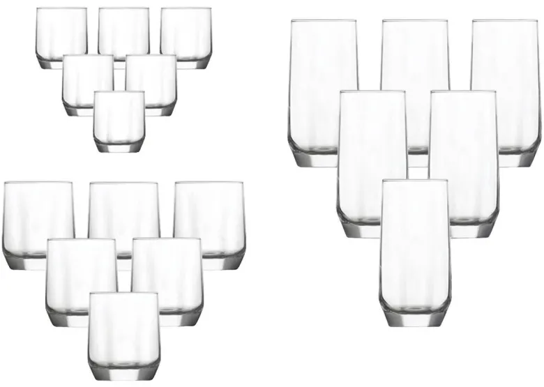 HermiaConcept Gläserset Daisy 18-tlg. transparent