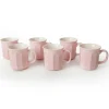 HermiaConcept Kaffeebecher 6-tlg. rosa Keramik 6 tlg.