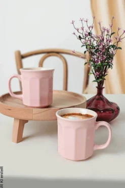 HermiaConcept Kaffeebecher 6-tlg. rosa Keramik 6 tlg.