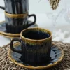 HermiaConcept Teetasse 12-tlg. gold Steingut