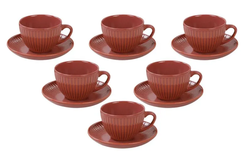 HermiaConcept Teetasse 12-tlg. orange Keramik