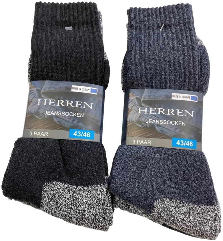 Herren-Socken Sport sortiert 1 Packstücke Größe 43-46