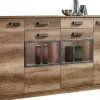 Highboard Aalborg Oak Monument Nachbildung Spanplatte B/H/T: ca. 212x112x40 cm