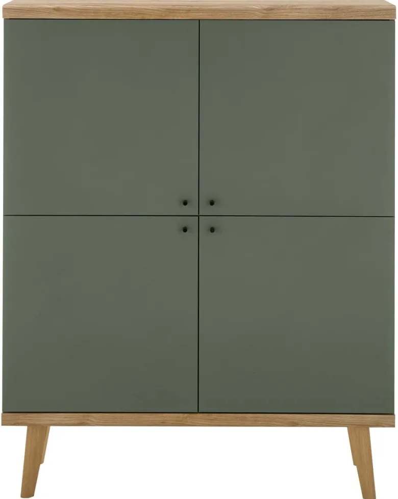 Highboard Alva Eiche Evoke Coast Nachbildung salbei B/H/T: ca. 107x134x40 cm