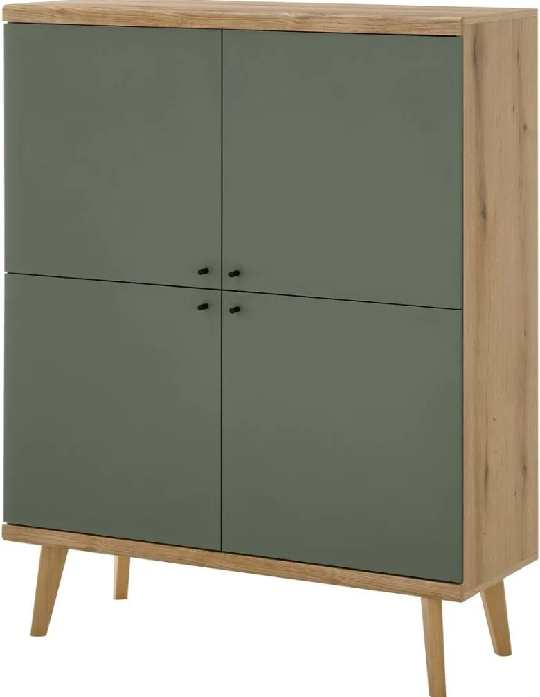 Highboard Alva Eiche Evoke Coast Nachbildung salbei B/H/T: ca. 107x134x40 cm