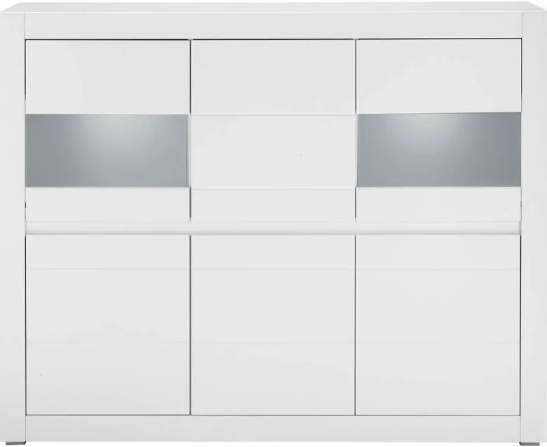 Highboard Chester weiß matt B/H/T: ca. 165x132x42 cm