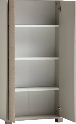Highboard Edno creme Eiche Nachbildung B/H/T: ca. 59,8x124x19,5 cm