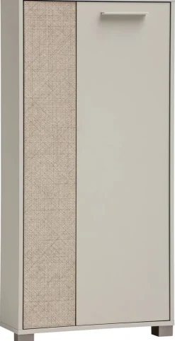 Highboard Edno creme Eiche Nachbildung B/H/T: ca. 59,8x124x19,5 cm