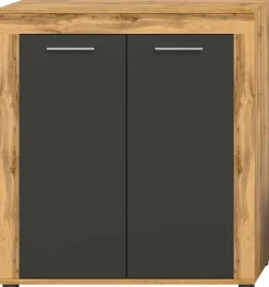 Highboard Jam Eiche Wotan Nachbildung grau B/H/T: ca. 80x88x35 cm
