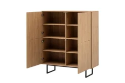 Highboard Kalmar Oak Stone Nachbildung B/H/T: ca. 115x137x40 cm