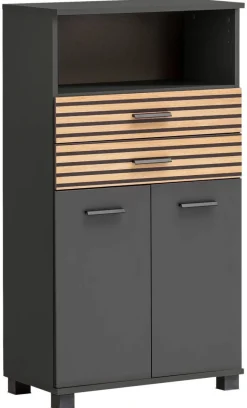 Highboard Katta anthrazit B/H/T: ca. 59,8x110,5x32,6 cm