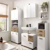 Highboard Katta weiß matt B/H/T: ca. 30,3x110,5x32,6 cm