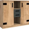 Highboard Liverpool Plankeneiche Nachbildung B/H/T: ca. 124x105x41 cm