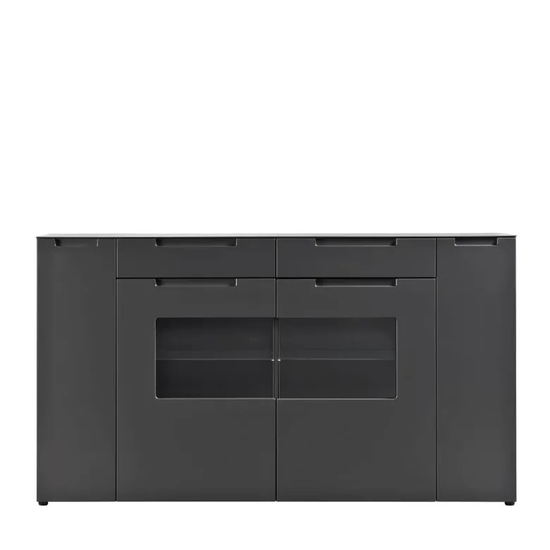 Highboard Mailand anthrazit matt MDF B/H/T: ca. 192x108x40 cm