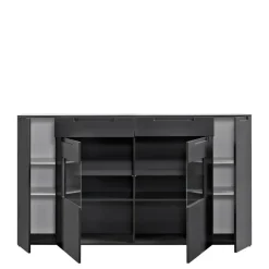 Highboard Mailand anthrazit matt MDF B/H/T: ca. 192x108x40 cm